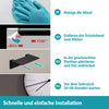 Badablage schwarz ohne Bohren - 14 cm - Edelstahl - Matt