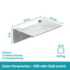 Badablage ohne Bohren - 14 cm - Edelstahl