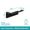 Toilettenpapierhalter Schwarz ohne Bohren - Edelstahl