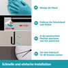 Ersatzrollenhalter schwarz ohne Bohren - Wandmontage - Edelstahl
