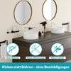 Badablage schwarz - 24 cm - Edelstahl - ohne Bohren