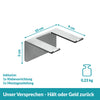 Föhnhalter Silber - Edelstahl - Ohne Bohren
